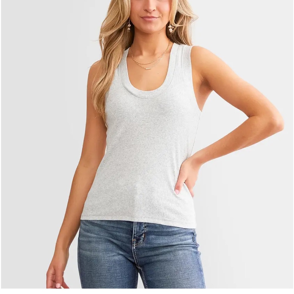 White Crow Light Gray Tank Top